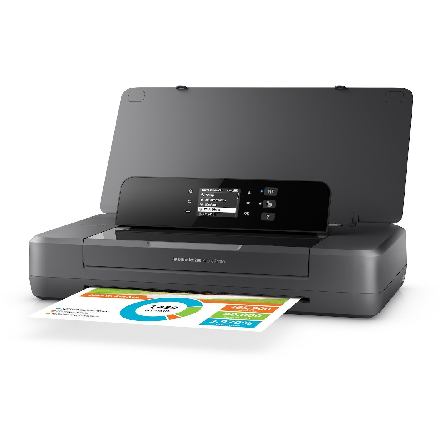 HP Officejet 200 Portable Inkjet Printer - Colour