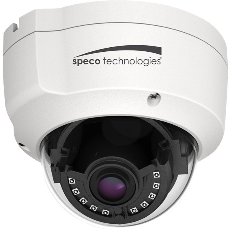 Speco O2VLD7 2 Megapixel HD Network Camera - Monochrome - Dome - White