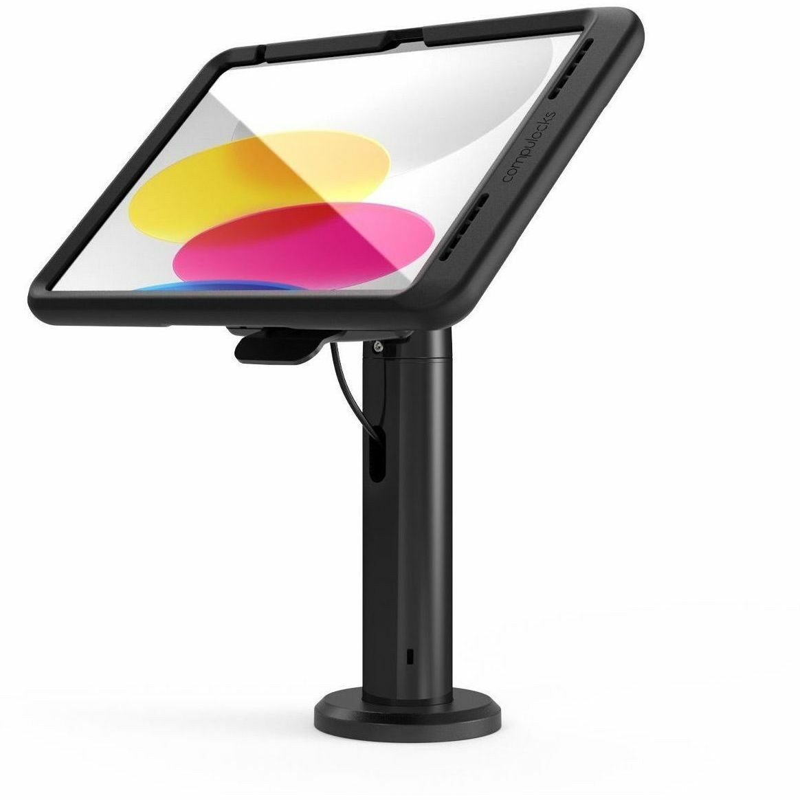 Compulocks iPad 10th-11th (A16) Gen, Mount with Cable-free Charging Tilting Stand 8" Black