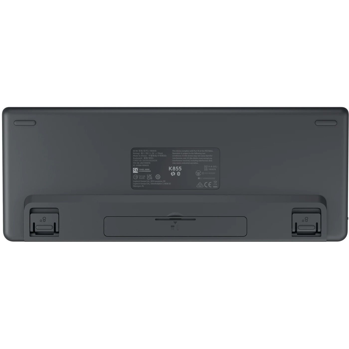 Logitech Signature YR0078 Keyboard - Wireless Connectivity - Graphite