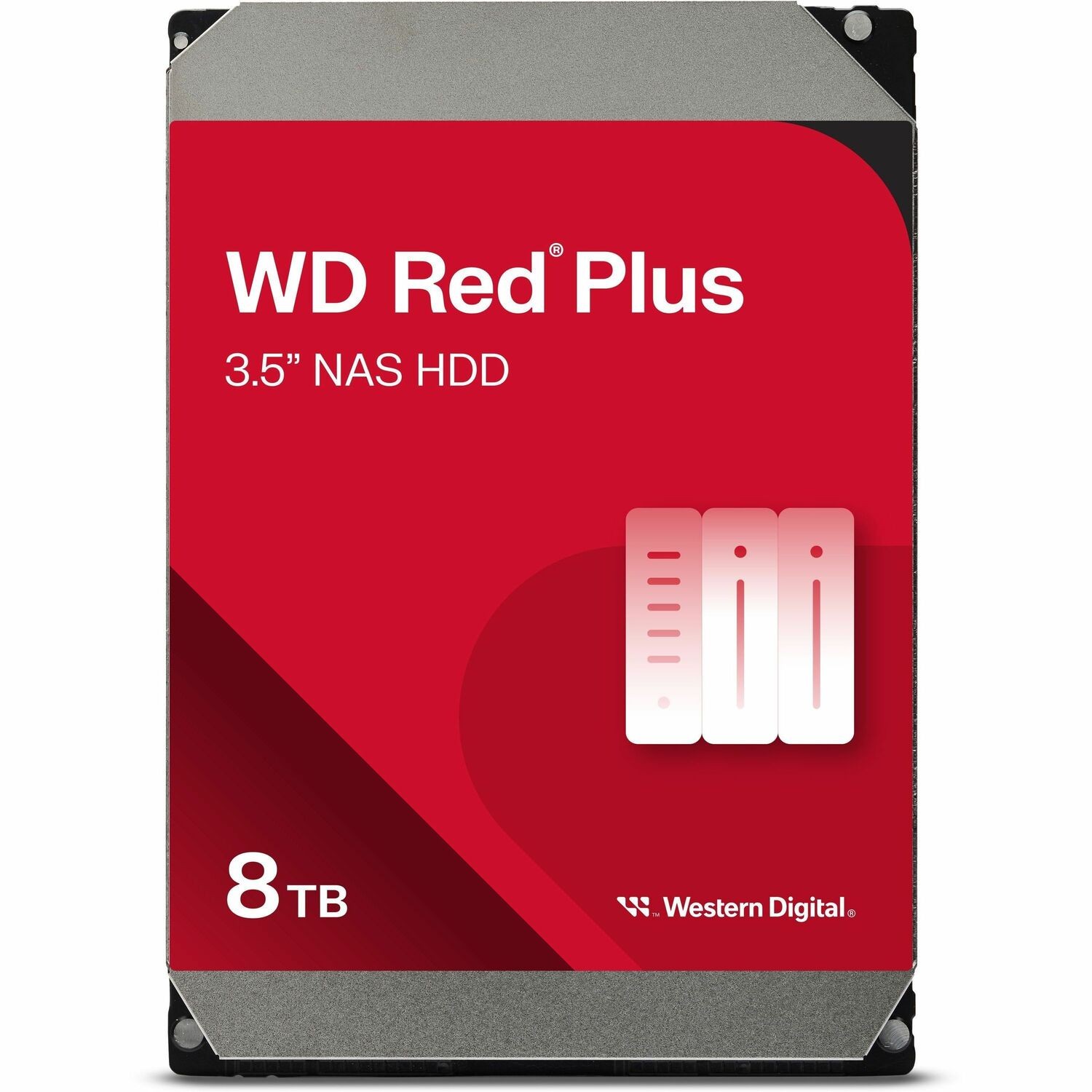 Western Digital WD Red Plus Nas, 8TB, 3.5" Form Factor, Sata 6 GB/S, 256 MB Cache, 3 YRS Warranty