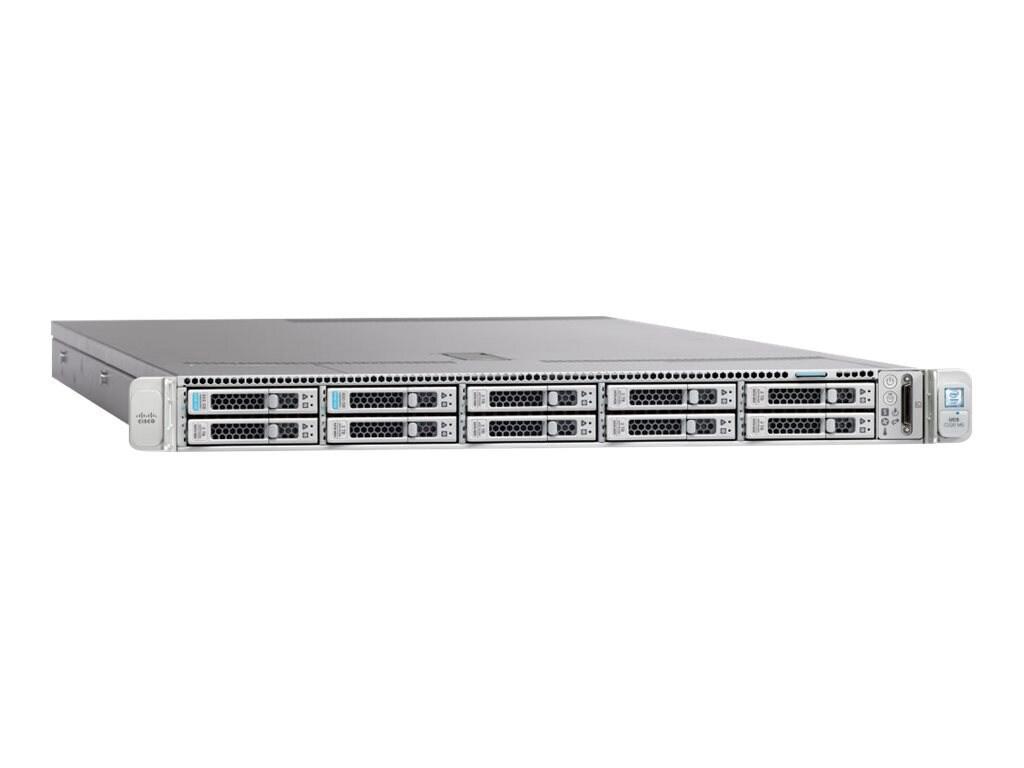 Cisco Business Edition 6000H M5 1U Rack Server - 2 Xeon Silver 4114 2.20 GHz - 64 GB RAM - 2.40 TB HDD - (8 x 300GB) HDD Configuration - Serial ATA/600, 12Gb/s SAS Controller