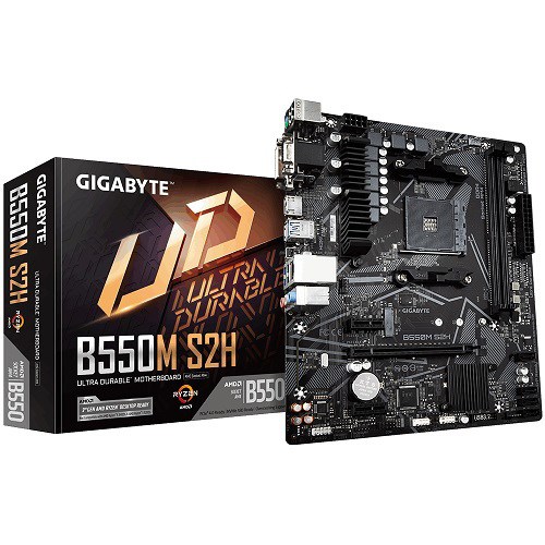 Gigabyte B550M S2H MB, 2xDDR4, 4xSATA, 1xM.2, Usb3.2 Gen1, Uatx, 3YR