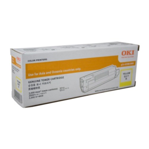 Oki LED Toner Cartridge - Yellow Pack