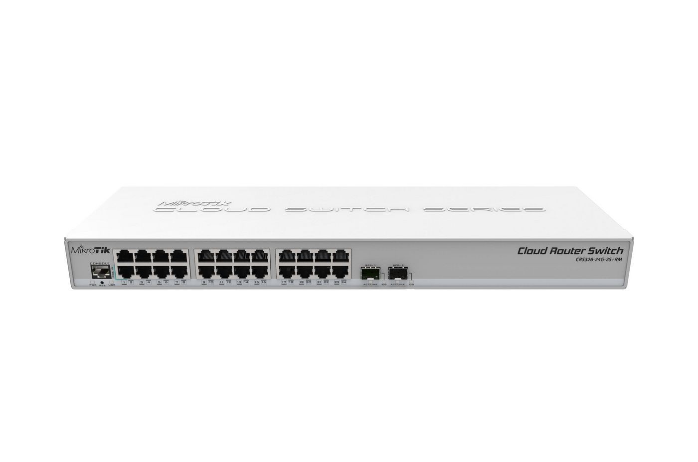Mikrotik 24-Port Gigabit Cloud Router Switch 2 SFP+ Ports Rackmount