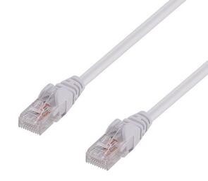 Generic 1M Cat6 White Utp Patch Lead (T568a) 250MHz Slimline Snagless
