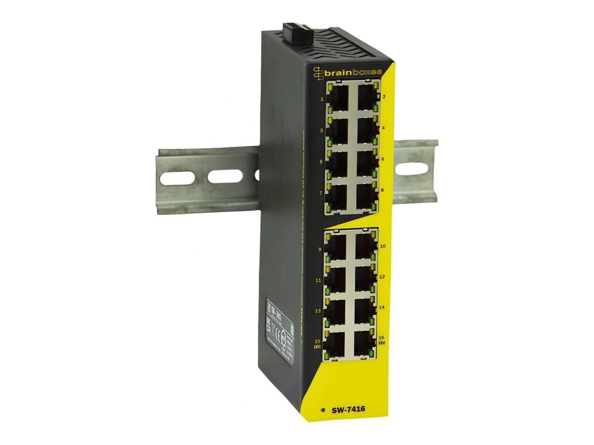 Brainboxes 14X10/100 2X1G Enet Switch