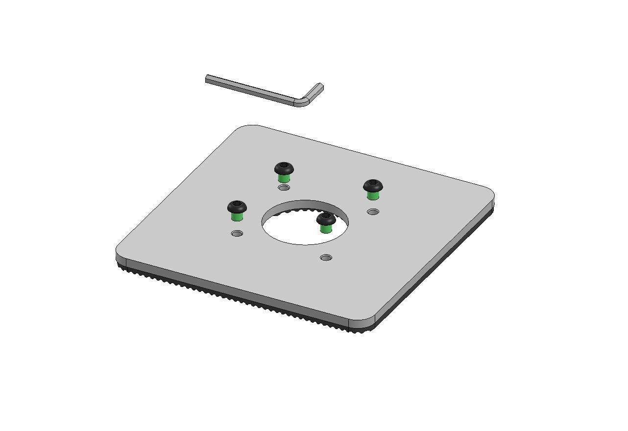 ES Mounting Plate - Black