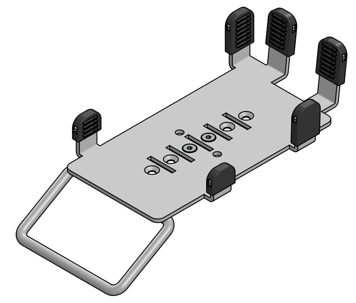 ES MultiGrip Mounting Plate for Payment Terminal - White