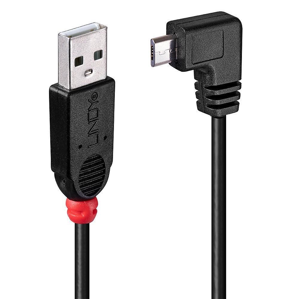 Lindy 1M USBA-Micro 90' Cable