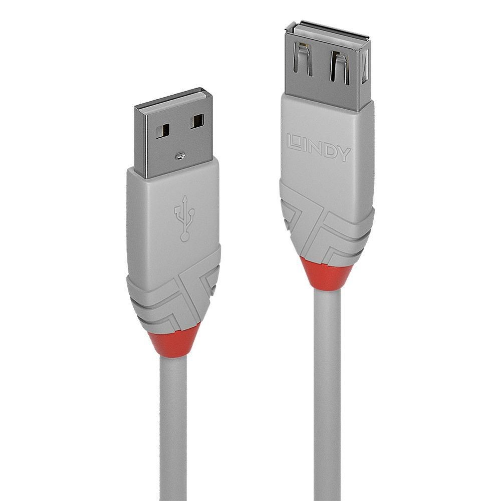 Lindy .5M Usb2 A Ext Cable Al