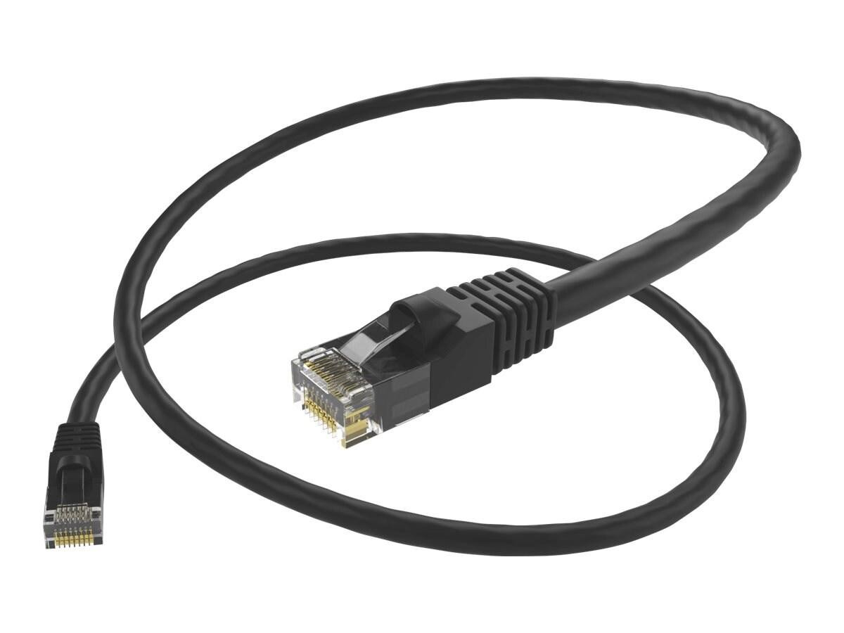 Unc Group Unc Cat6 Snagless Patch Cable, Black, 1FT
