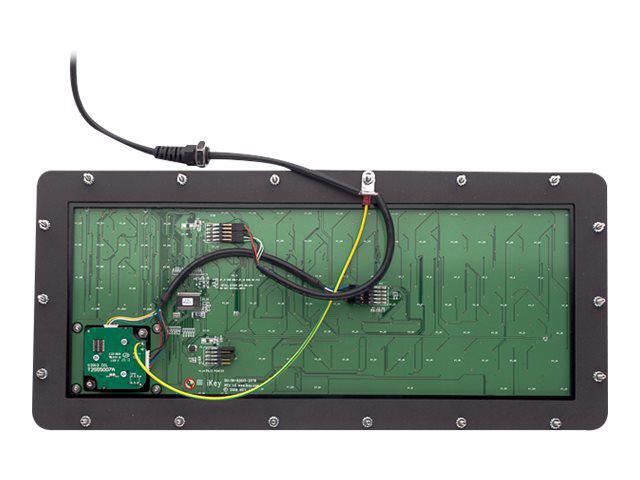 Ikey Panel Mount Keyboard With Abs Plastic Bezel With Trackball
