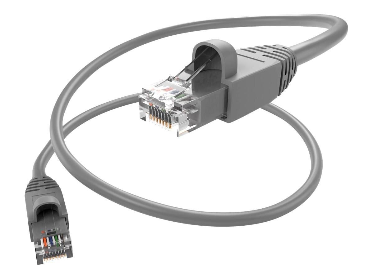 Unc Group Unc Cat6a Snagless Patch Cable, Gray, 4FT