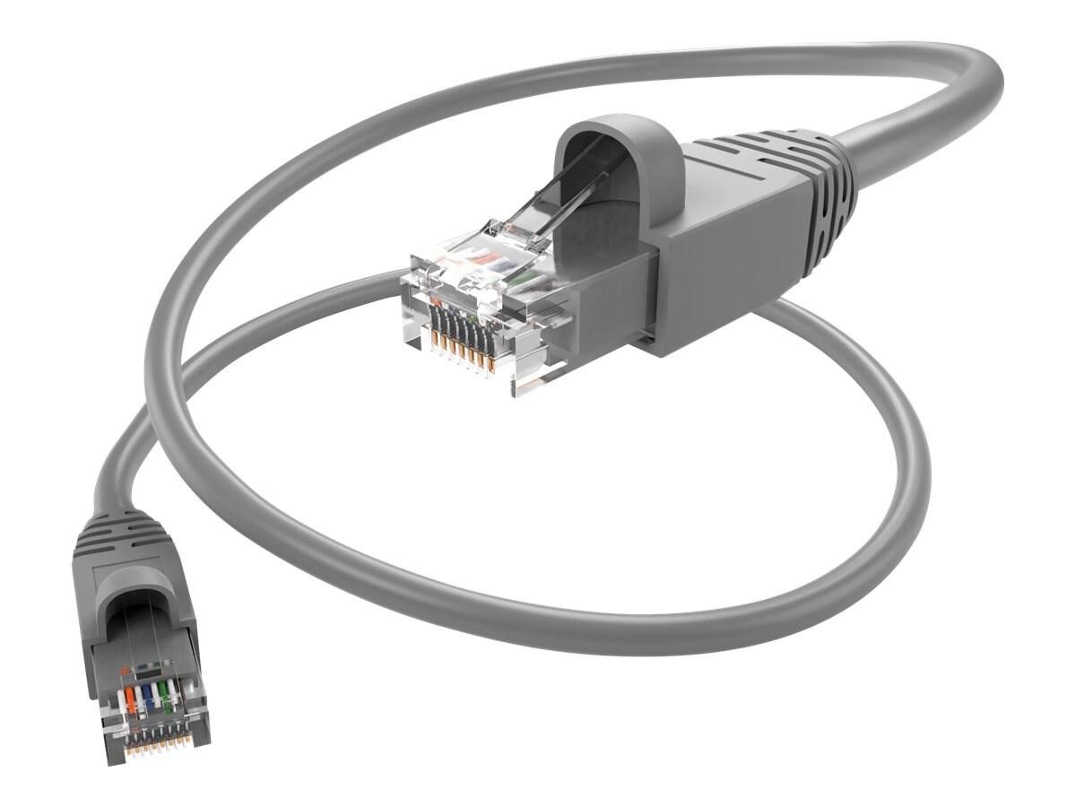 Unc Group Unc Cat6a Snagless Patch Cable, Gray, 20FT