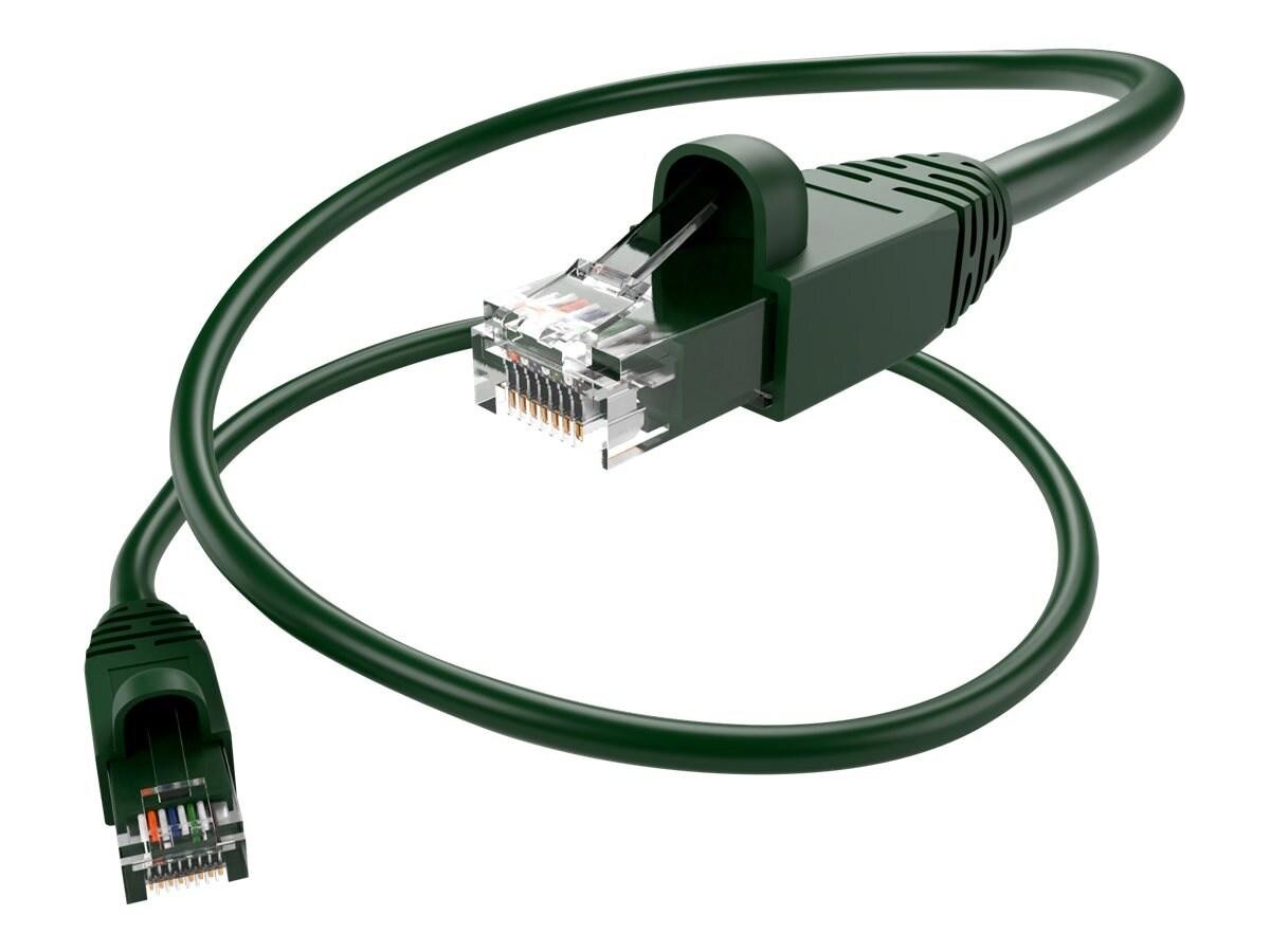 Unc Group Unc Cat6a Snagless Patch Cable, Green, 50FT