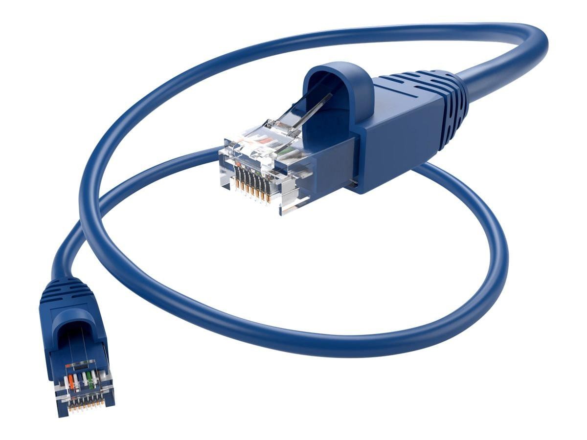 Unc Group Unc Cat6a Snagless Patch Cable, Blue, 35FT