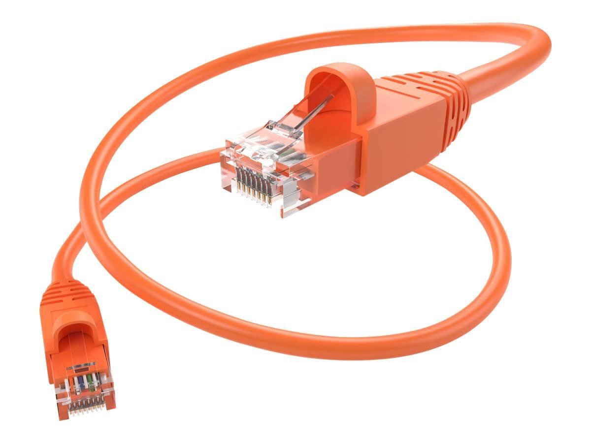 Unc Group Unc Cat6a Snagless Patch Cable, Orange, 100FT