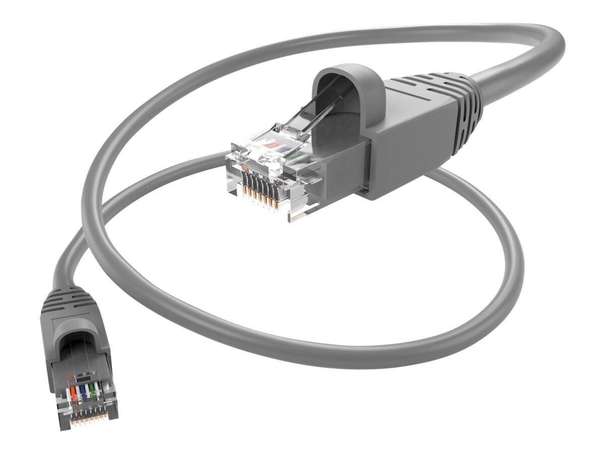Unc Group Unc Cat6a Snagless Patch Cable, Gray, 100FT