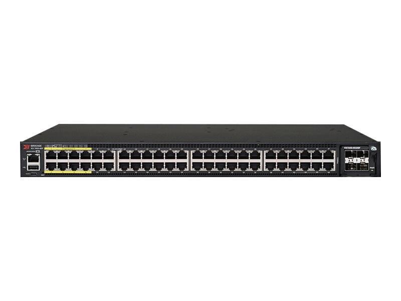 Ruckus Icx 7450-48P 1U RM L3 Managed Switch/40xGbE PoE+/8xGbE PoH/2x40GbE/1x1000W