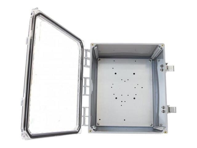 Ventev Innovations Enclosure W/ Clear Door, Latching Locks, 12" X 10" X 6"