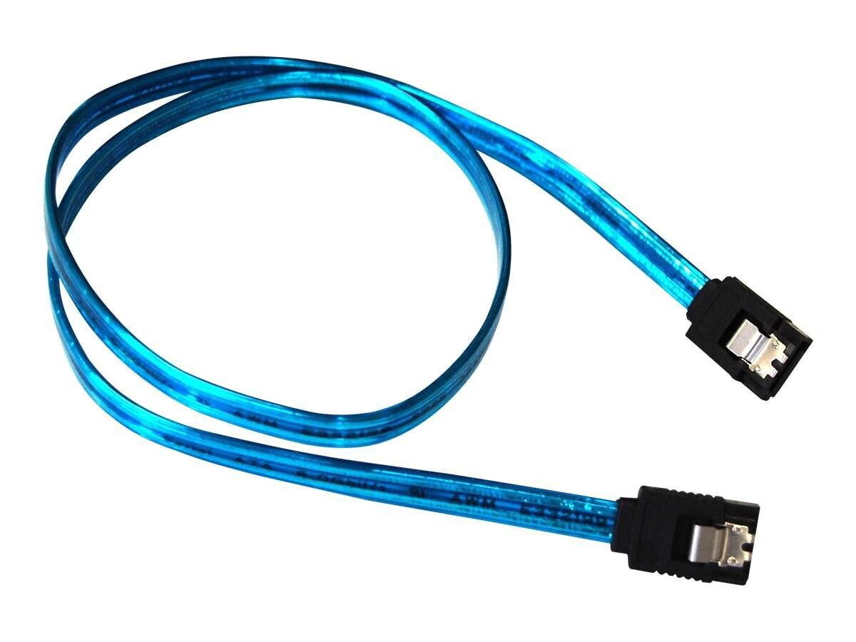 Bytecc Serial Ata Iii Sata Iii 6Gbps Cable w/Locking Latch, Blue, 3FT