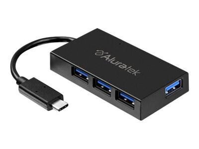 Aluratek 4-Port Usb 3.1 Gen 1 SuperSpeed Type-C Hub