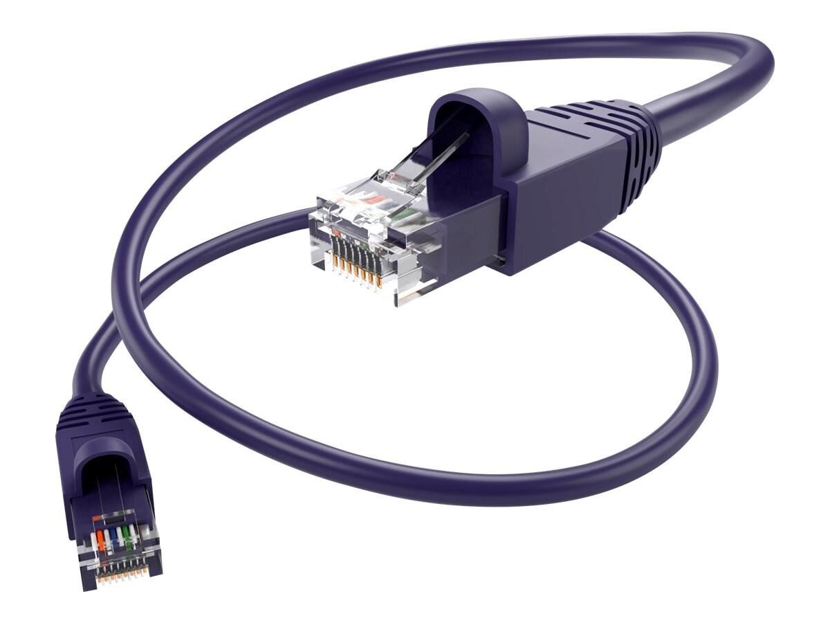 Unc Group Unc Cat6a Patch Cable, Purple, 15FT