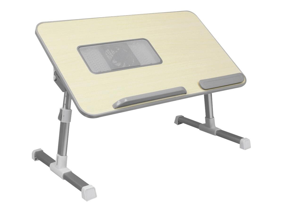 Aluratek Adjustable Ergonomic Laptop Cooling Table With Fan