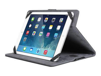 Aluratek Universal Case For 9 To 10" Tablets W/ Built-In 2.1A Usb Charging Station, Black