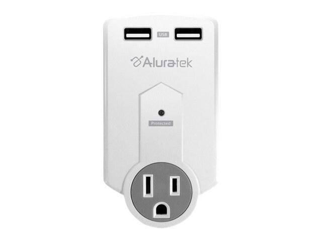 Aluratek Mini Surge Dual Usb Charging Station