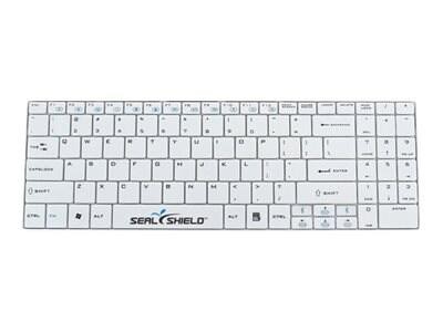 Seal Shield Cleanwipe Keyboard W/ Touchpad, White