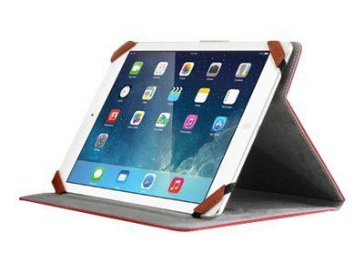 Aluratek 8" Tablet Universal Folio Travel Case, Red