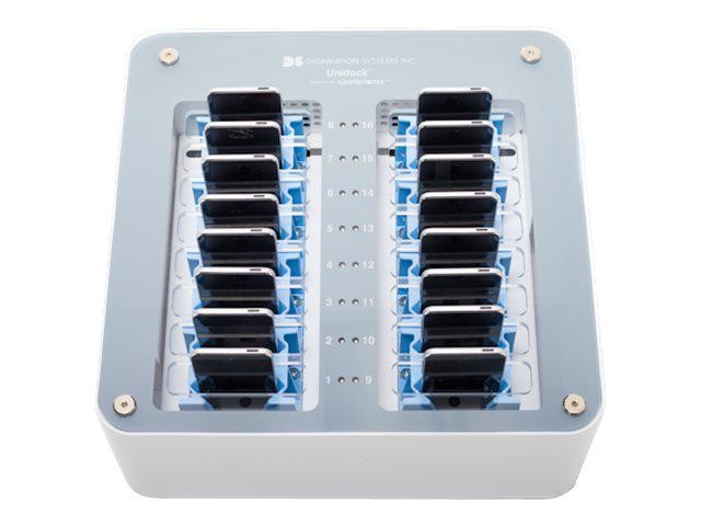 Datamation 16-Port SYNC And Charge Smart Docking Station For Cell Phones
