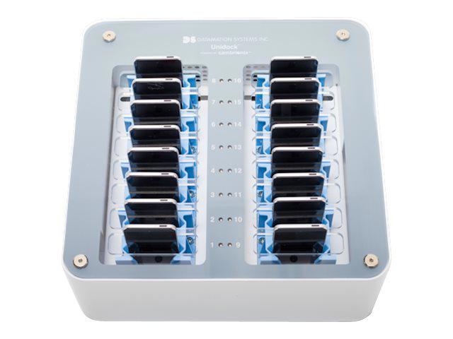 Datamation 16-Port SYNC And Charge Smart Docking Station For Cell Phones