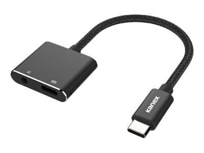 Kanex Usb-C To 3.5MM Headphone Jack Adapter & Charging, Black