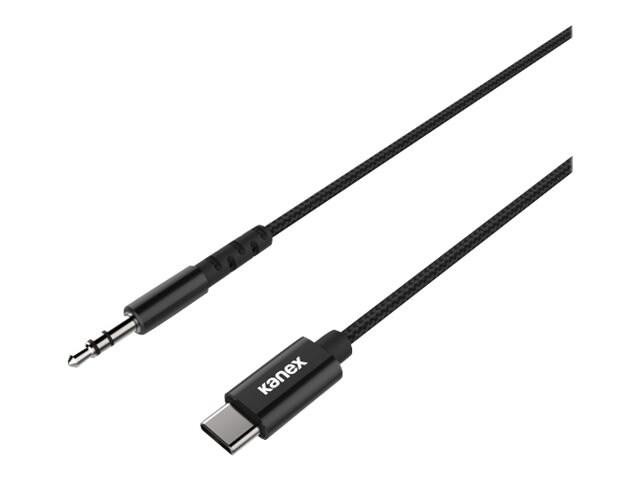 Kanex DuraBraid Usb-C To 3.5MM Audio Cable, Black, 1M