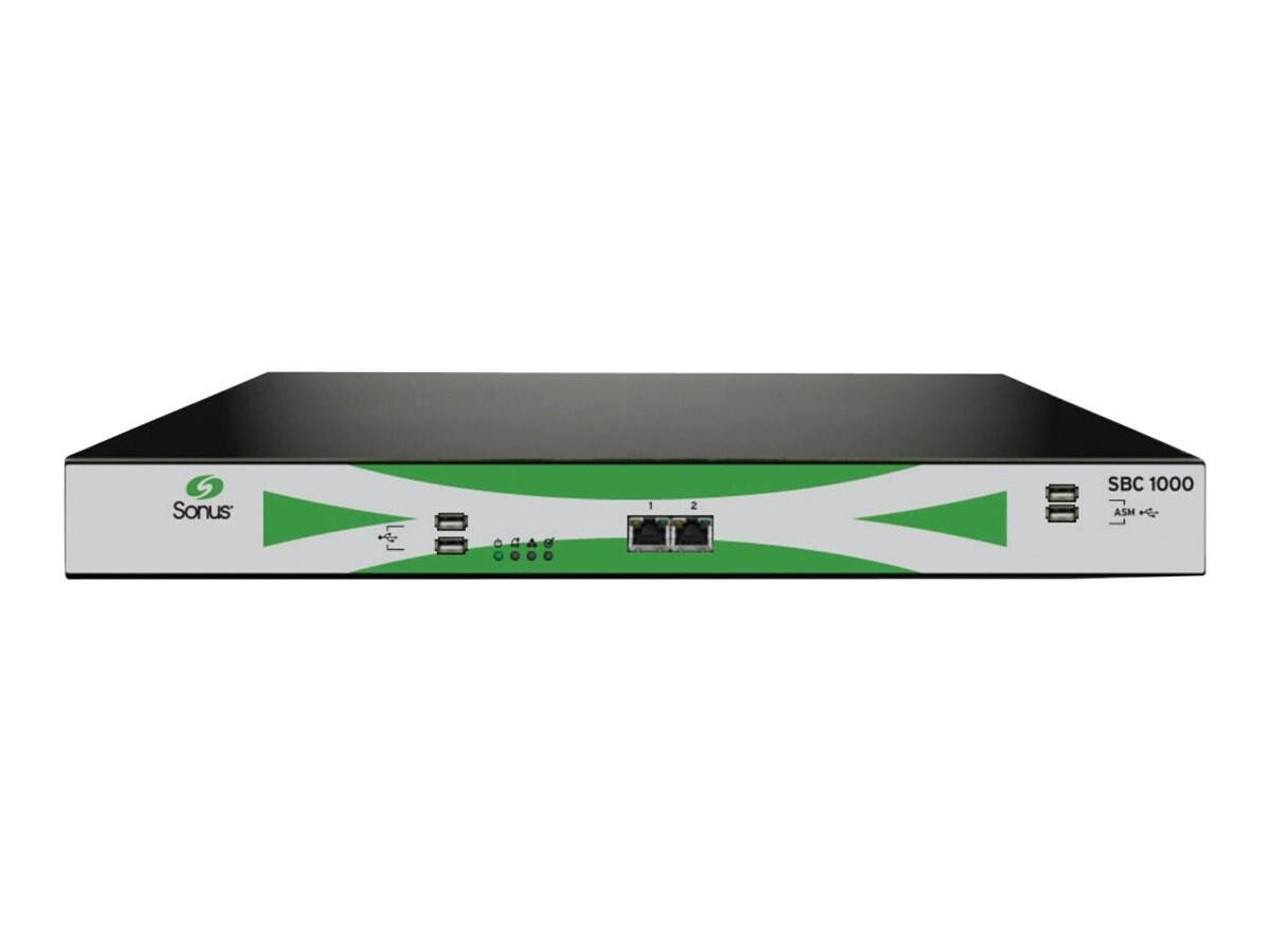Ribbon Communications Sonus SBC 1000 VoIP Gateway GigE 1U W/ 3 DSP Modules