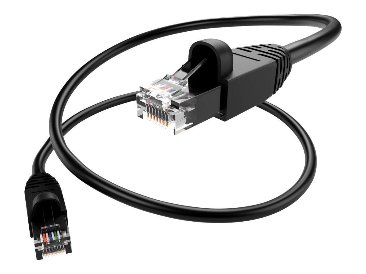 Unc Group Unc Cat6a Utp Snagless Patch Cable, Black, 50FT