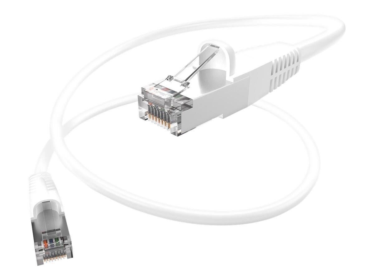 Unc Group Unc Cat6 Shielded FTP Snagless Patch Cable, White, 2FT