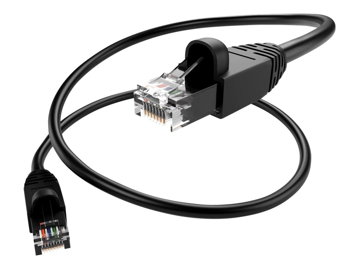 Unc Group Unc Cat6a Utp Snagless Patch Cable, Black, 75FT