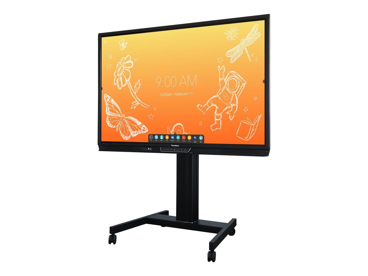 Promethean Adjustable Height Mobile Cart For 65" & 70" ActivPanels