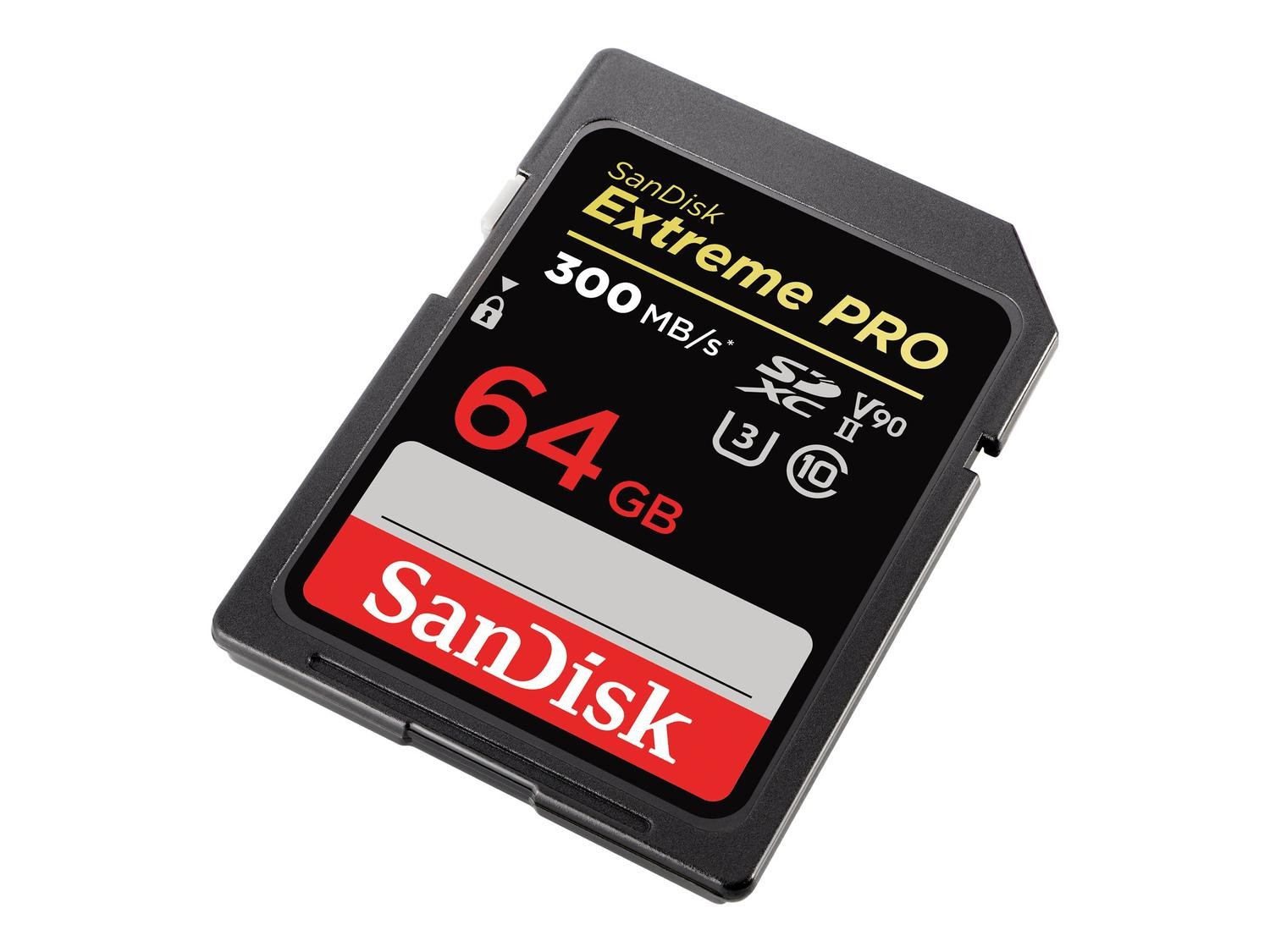 SanDisk 64GB Extreme Pro SDXC Uhs-Ii Flash Memory Card, Class 10
