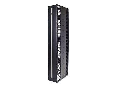 Chatsworth Evolution Vertical Cable Manager, Double-Sided, 8 In. Wide X 7 FT. High, Black