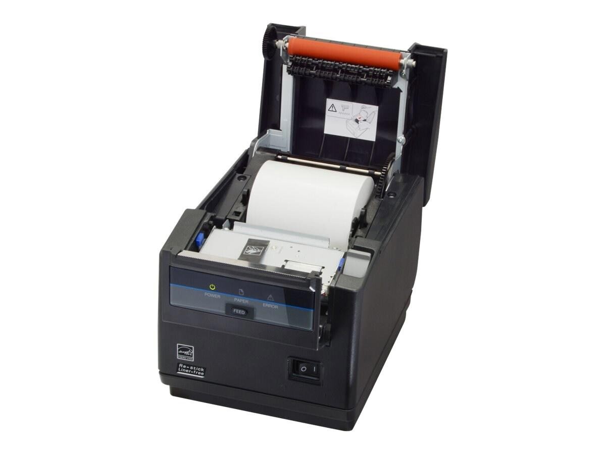 Citizen Systems Citizen CBM Ct-S601ii, Thermal Top Exit Re-Stick Linerless Ethernet Pos Printer - Black