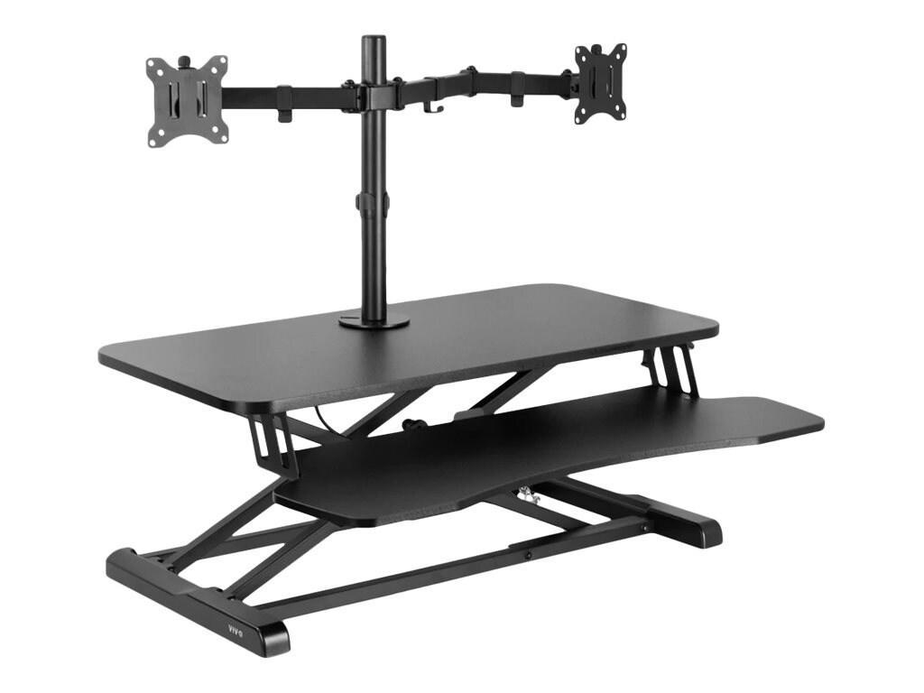 Vivo 32" Desk Converter With Dual Monitor Mount