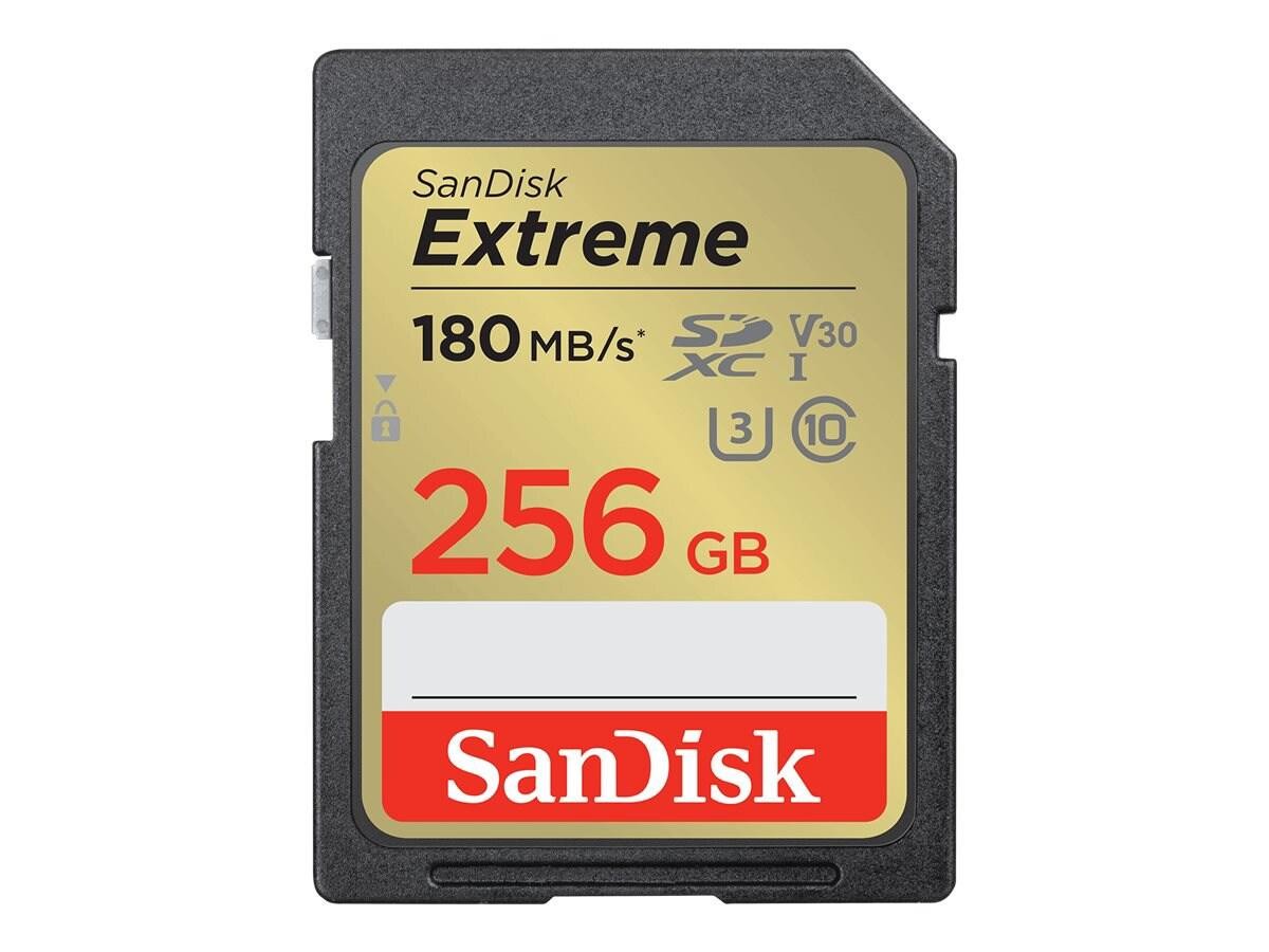 SanDisk 256GB Extreme Uhs-I U3 SDXC Memory Card, Class 10