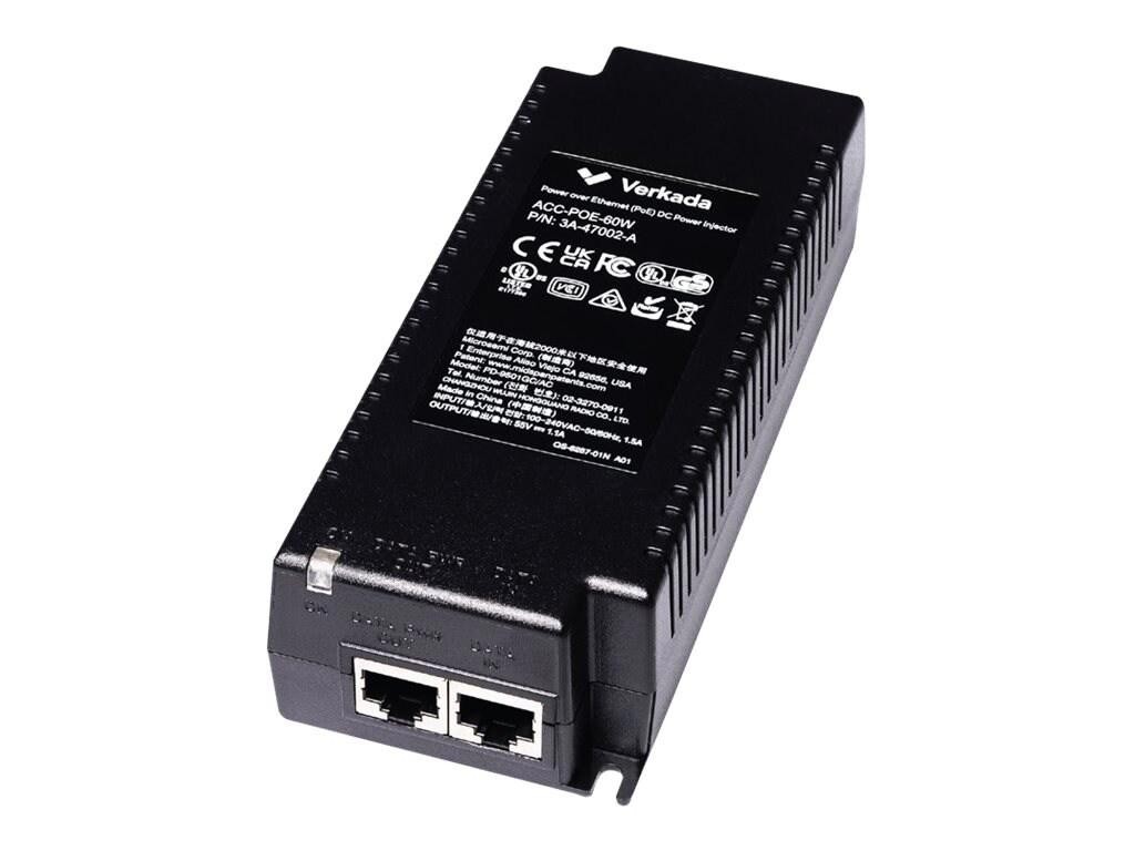 Verkada GigE PoE++ (802.3BT-2018) Injector