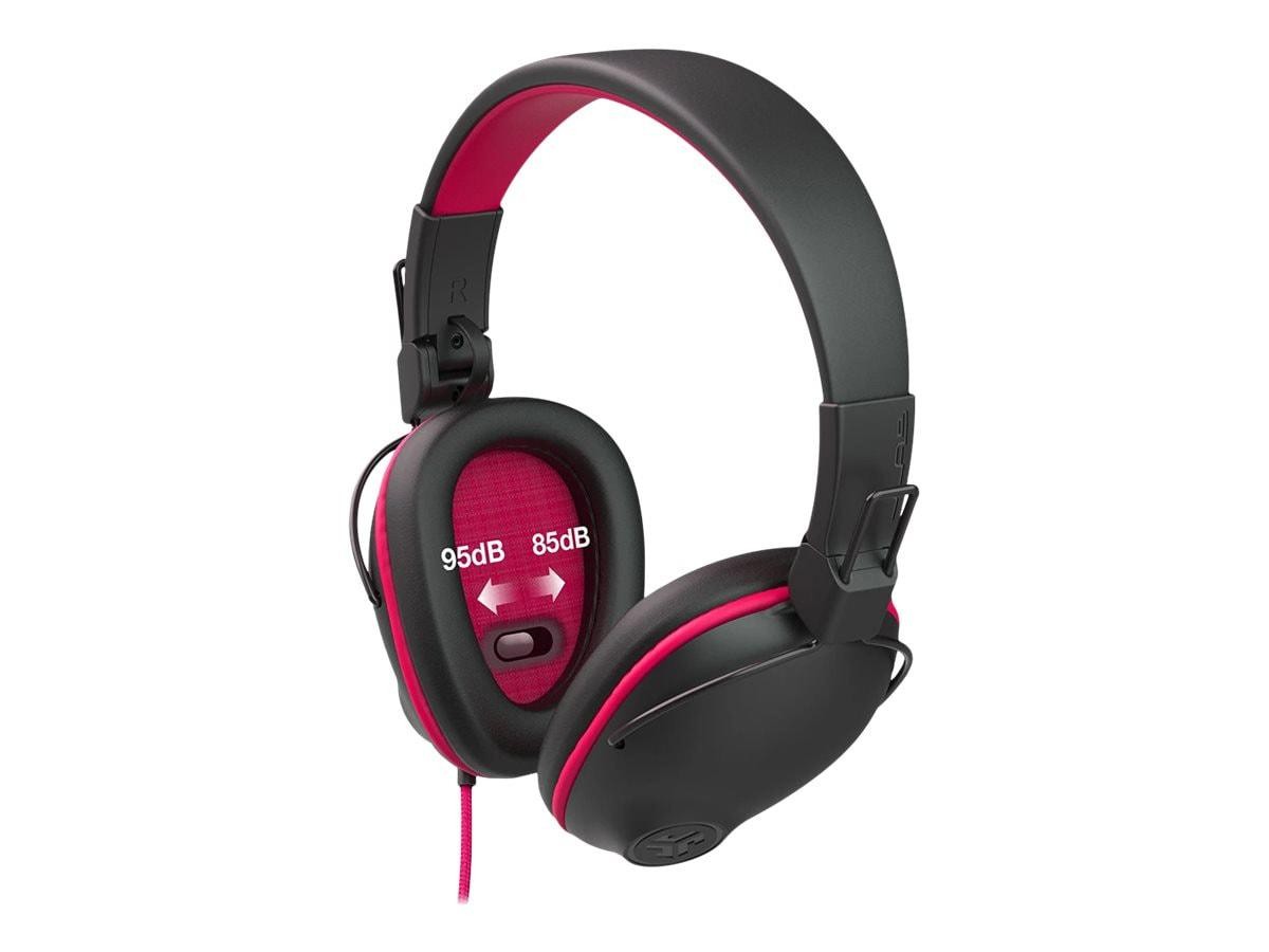 Jlab Audio JLab JBuddies Pro Wired Headphones - Black/Pink