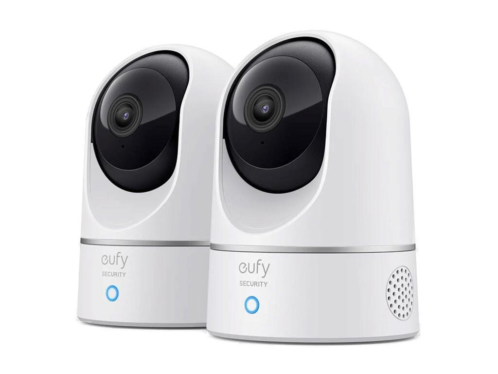 Anker Solo IndoorCam P24 4MP Pan & Tilt Wi-Fi Security Camera With Night Vision, White